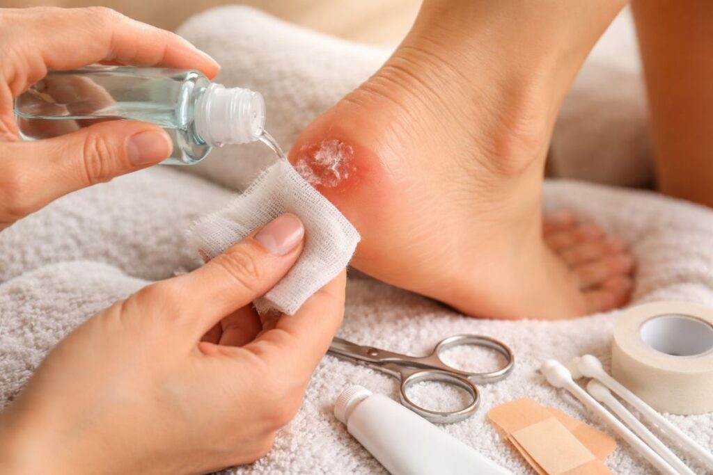 comment soigner une ampoule au pied