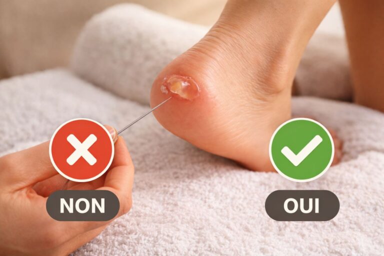 faut il percer les ampoules au pied
