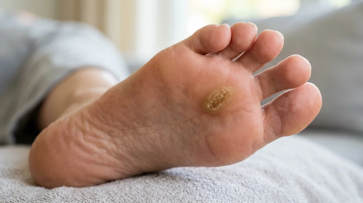 Comment enlever un durillon sous le pied
