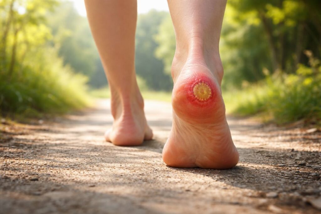 peut on marcher avec un escarre au talon