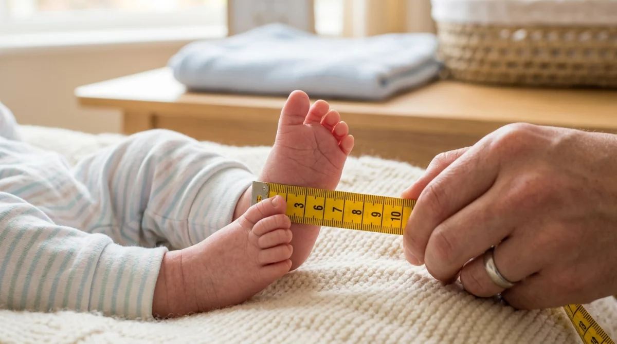 Comment mesurer le pied de bébé facilement