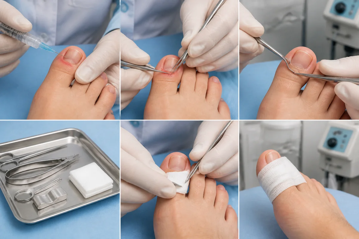 Qui opère les ongles incarnés